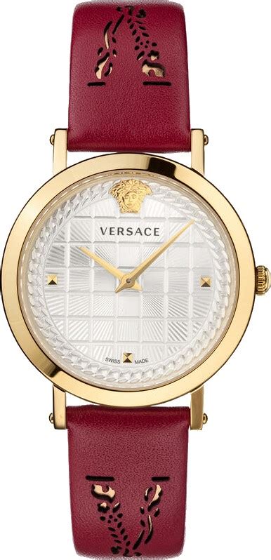 Versace Womens Silver 37 mm Medusa Chain Watch 